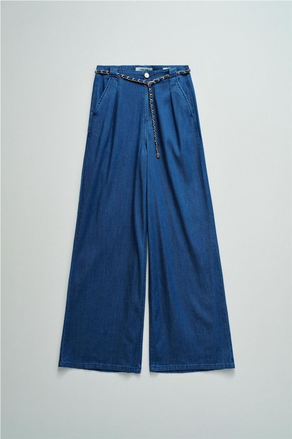 Pantalón Salsa chino con pierna wide...