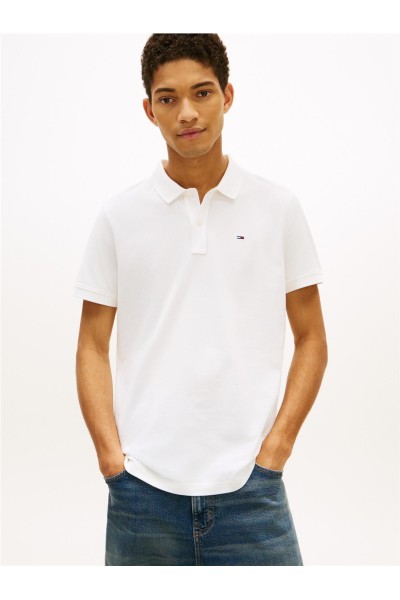 Polo Tommy Jeans de piqué con corte slim y logo