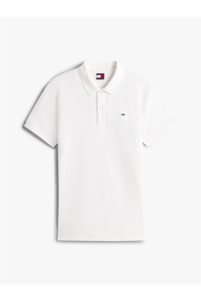 Polo Tommy Jeans de piqué con corte slim y logo