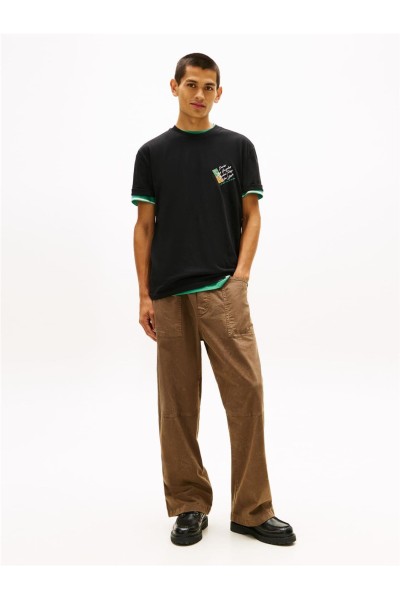 Camiseta Tommy Jeans signature con logo trasero