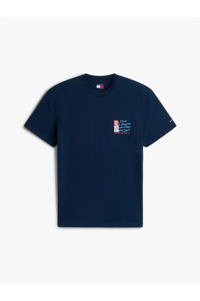 Camiseta Tommy Jeans signature con logo trasero