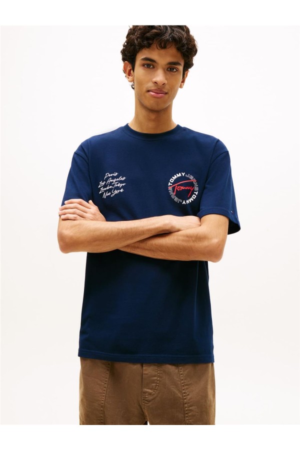 Camiseta Tommy Jeans amplia con logo...