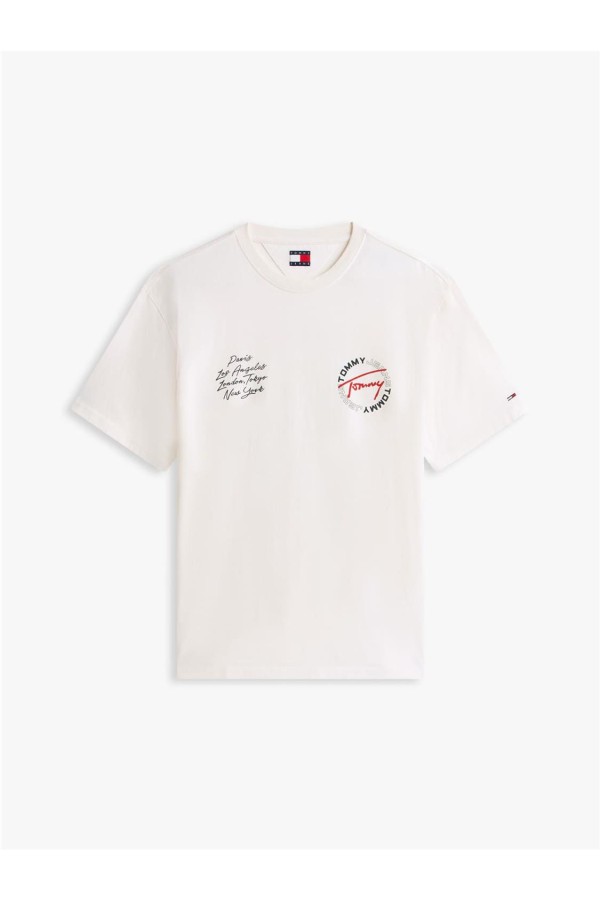 Camiseta Tommy Jeans amplia con logo...