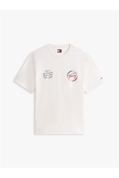 Camiseta Tommy Jeans amplia con logo trasero