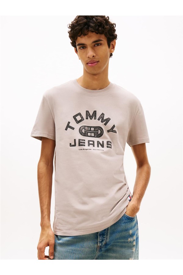 Camiseta Tommy Jeans de punto con cuello redondo 2