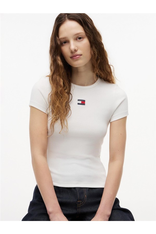 Camiseta Tommy Jeans Badge slim...