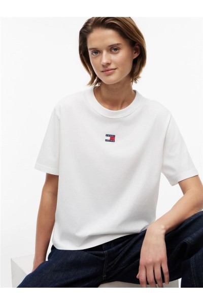 Camiseta Tommy Jeans holgada de cuello redondo con parche