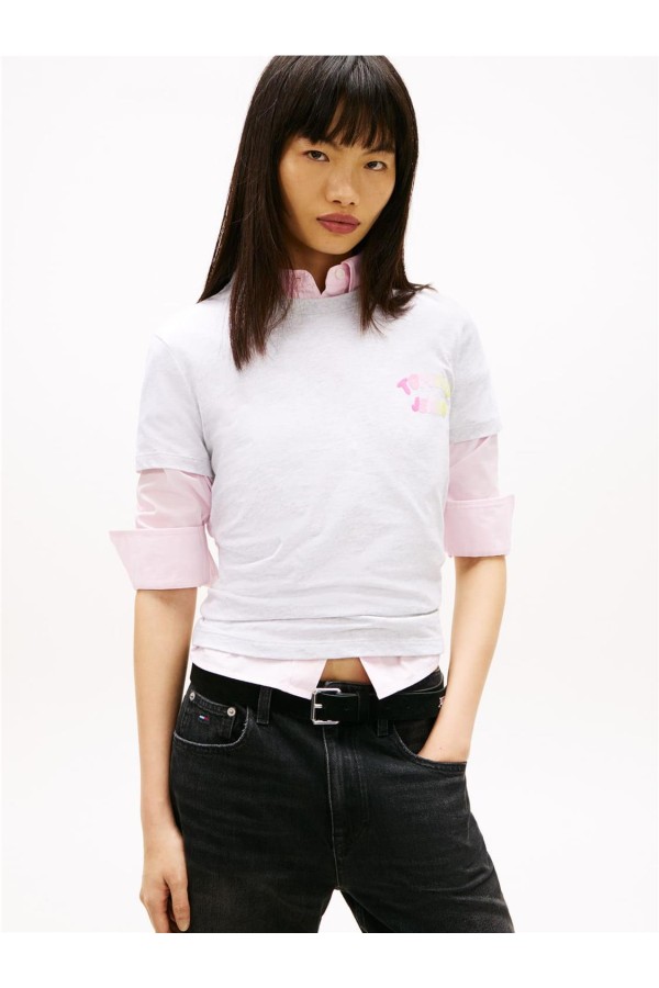 Camiseta Tommy Jeans bubble de cuello...