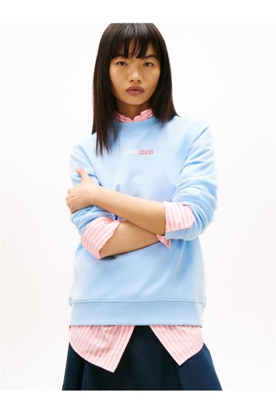 Sudadera Tommy Jeans de cuello redondo con logo