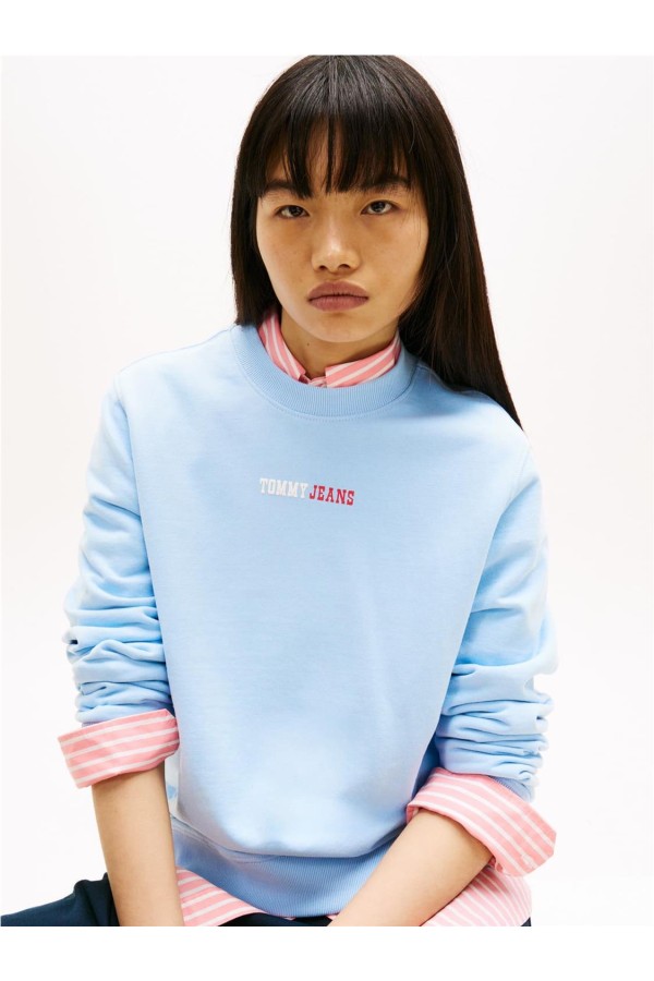 Sudadera Tommy Jeans de cuello redondo con logo 2