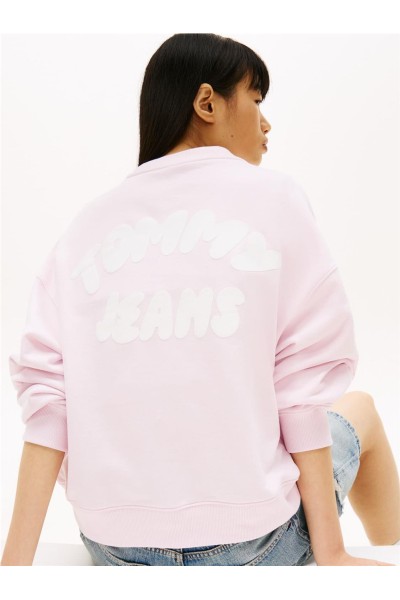 Sudadera Tommy Jeans bubble de cuello redondo