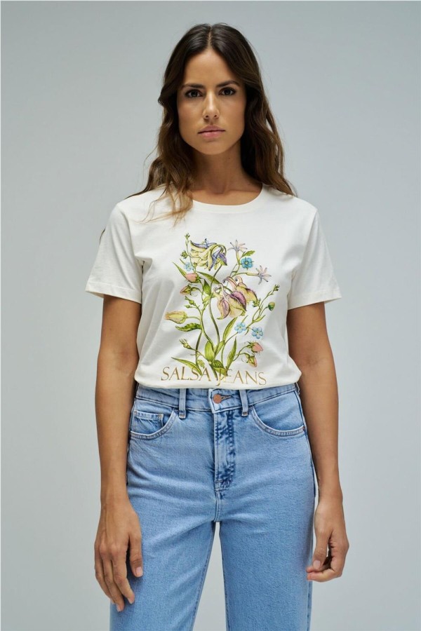 Camiseta de Salsa con estampado y branding