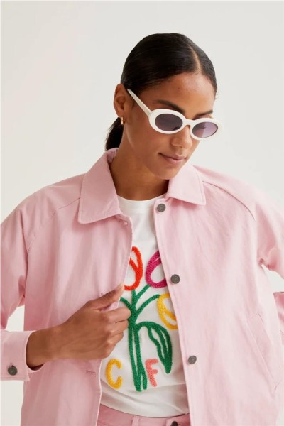 Chaqueta Compañía Fantástica 100% algodón rosa