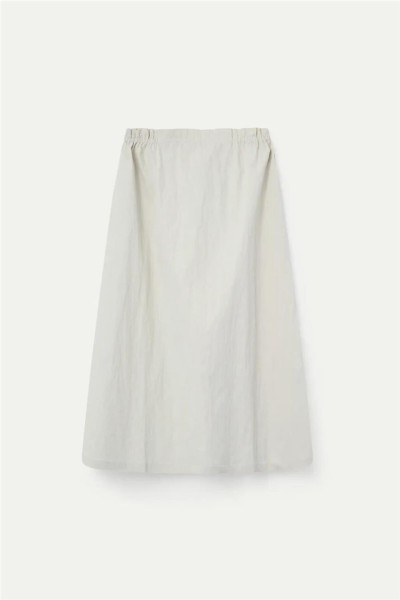 Falda midi blanco roto