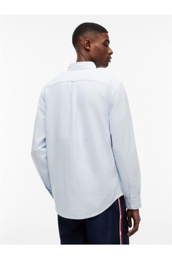 Camisa Tommy Jeans oxford con logo...