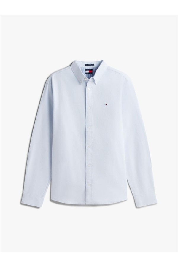 Camisa Tommy Jeans oxford con logo...