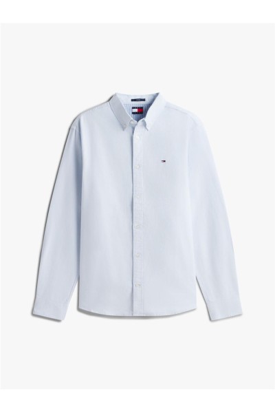 Camisa Tommy Jeans oxford con logo bordado