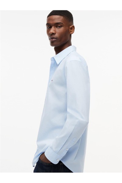 Camisa Tommy Jeans de popelín con logo bordado