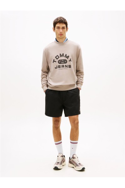 Sudadera Tommy Jeans de felpa con cuello redondo