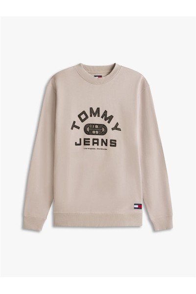 Sudadera Tommy Jeans de felpa con cuello redondo