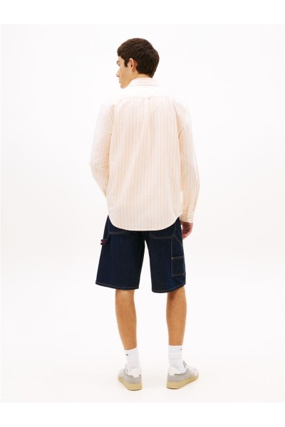 Camisa Tommy Jeans oxford de rayas