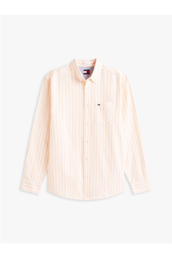 Camisa Tommy Jeans oxford de rayas