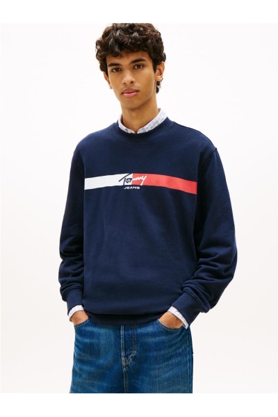 Sudadera Tommy Jeans de cuello redondo con logo