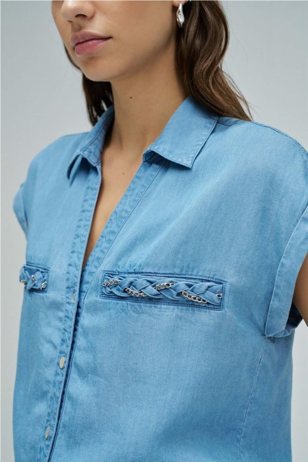 Camisa Salsa en lightdenim