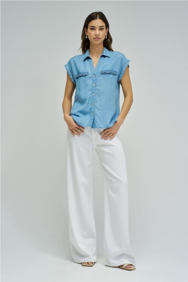 Camisa Salsa en lightdenim