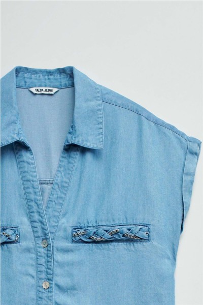 Camisa Salsa en lightdenim