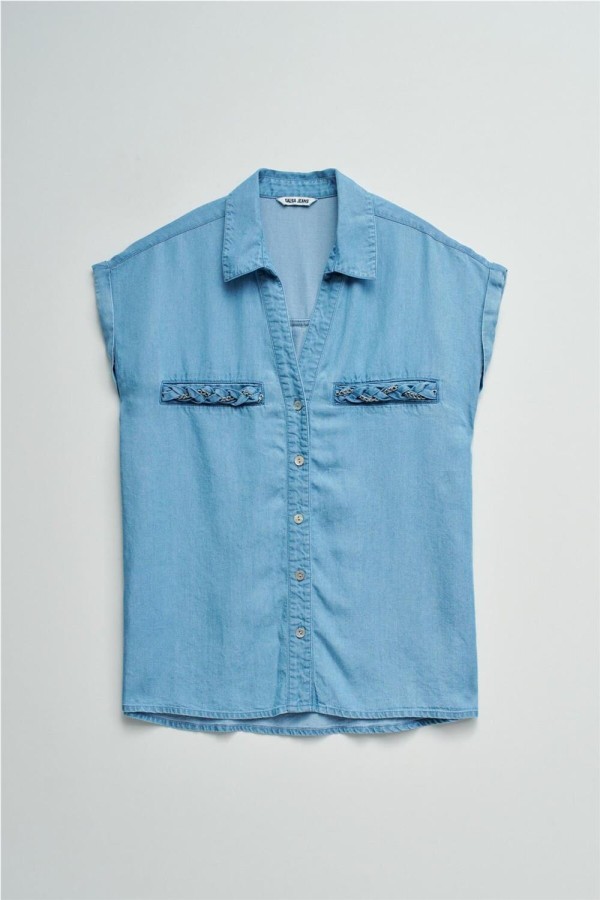 Camisa Salsa en lightdenim