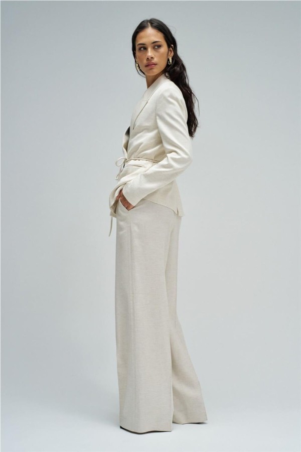 Blazer Salsa con lino