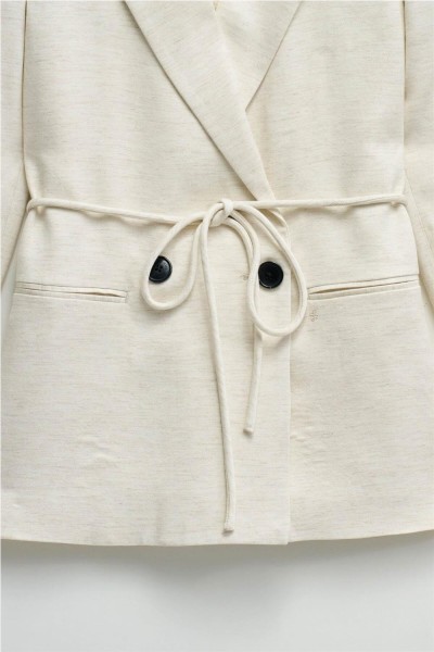 Blazer Salsa con lino