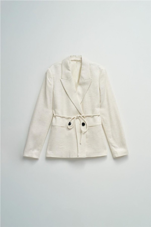 Blazer Salsa con lino