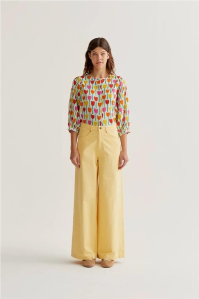 Camisa Compañía Fantástica con estampado Tulipa