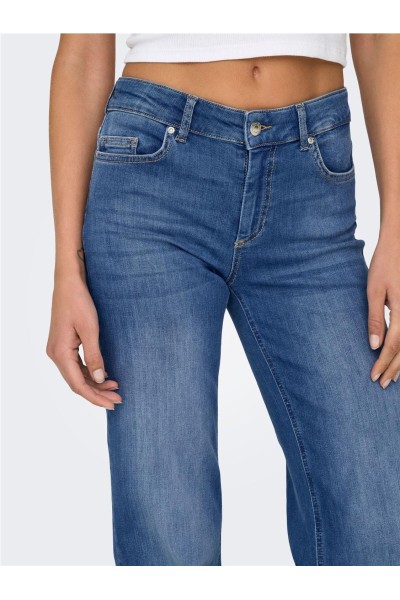 Vaquero only blush cintura media corte straight