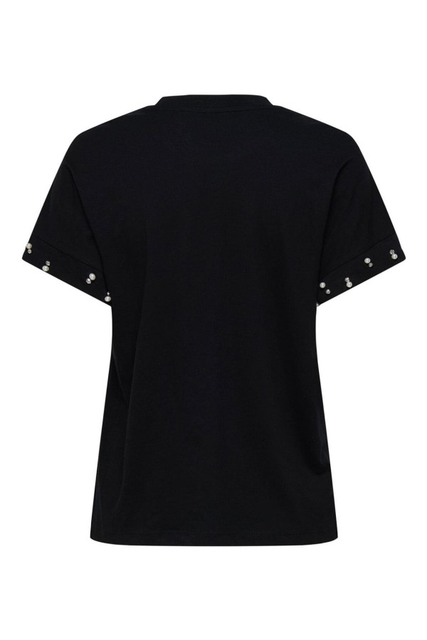 Camiseta Only Olivia con abalorios en...
