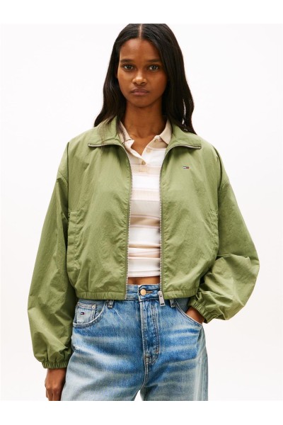 Chaqueta Tommy Jeans con cremallera y cordón lateral