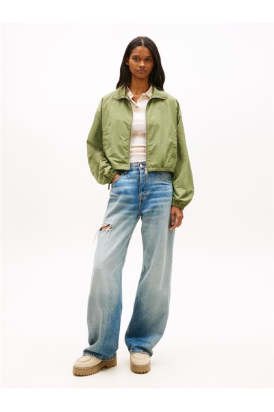 Chaqueta Tommy Jeans con cremallera y cordón lateral