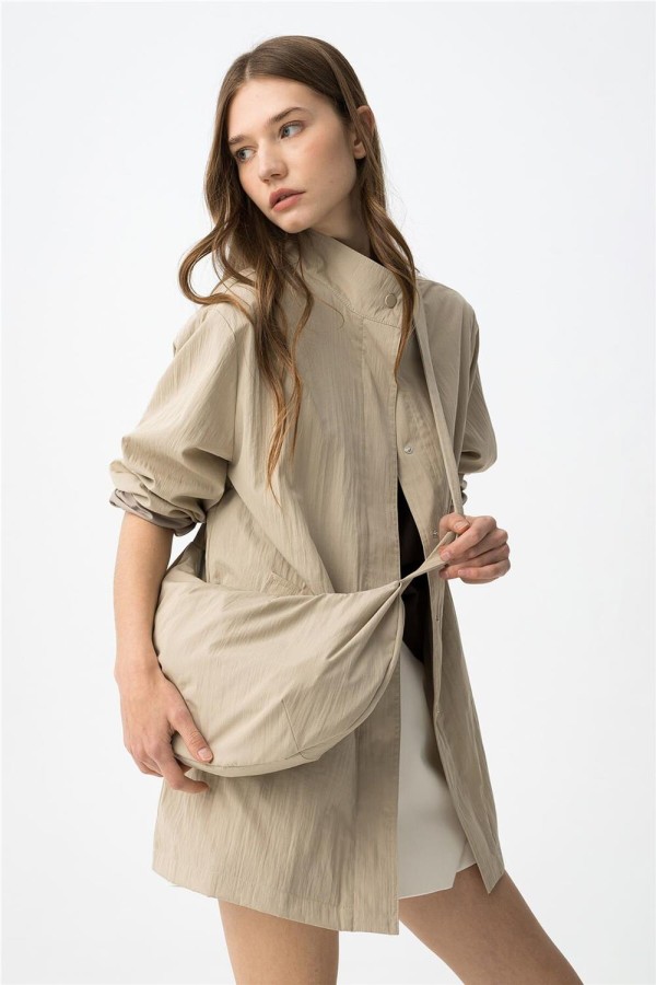 Chaqueta Tiffosi oversize beige