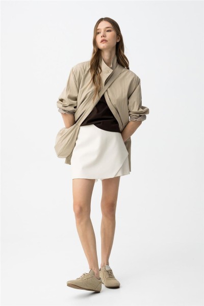 Chaqueta Tiffosi oversize beige