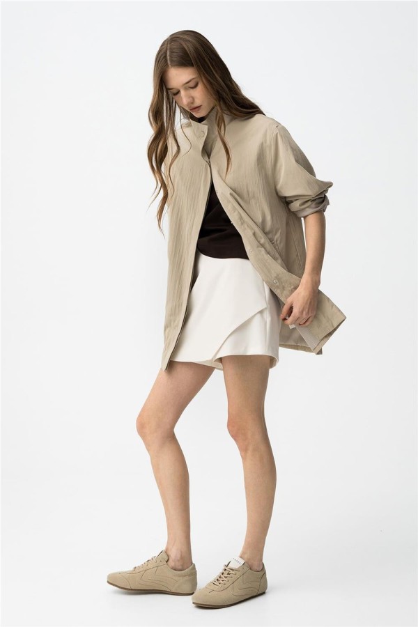 Chaqueta Tiffosi oversize beige