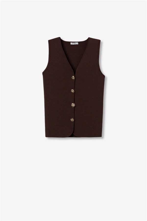 Chaleco Tiffosi chocolate