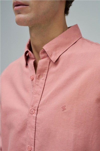 Camisa Salsa con mezcla de lino