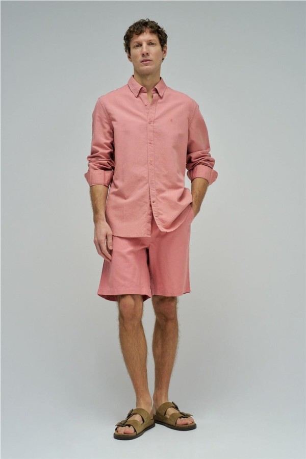 Camisa Salsa con mezcla de lino