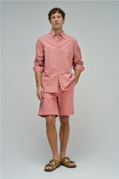 Camisa Salsa con mezcla de lino