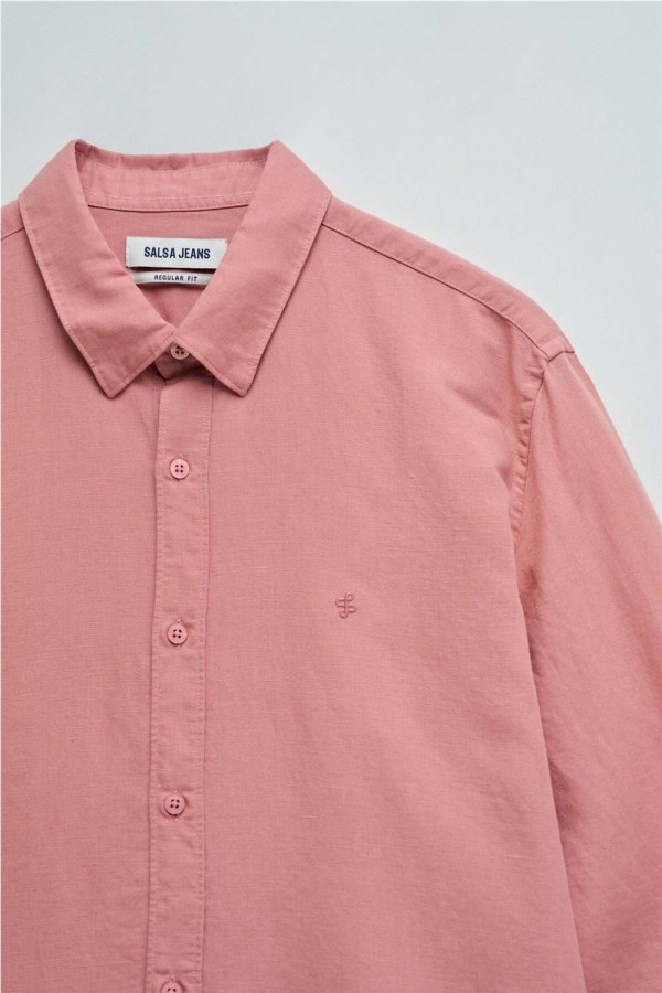 Camisa Salsa con mezcla de lino