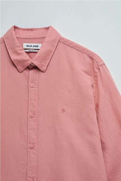 Camisa Salsa con mezcla de lino