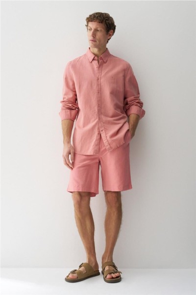 Camisa Salsa con mezcla de lino