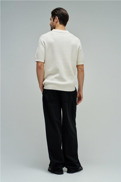 Polo Salsa en malha tricotada